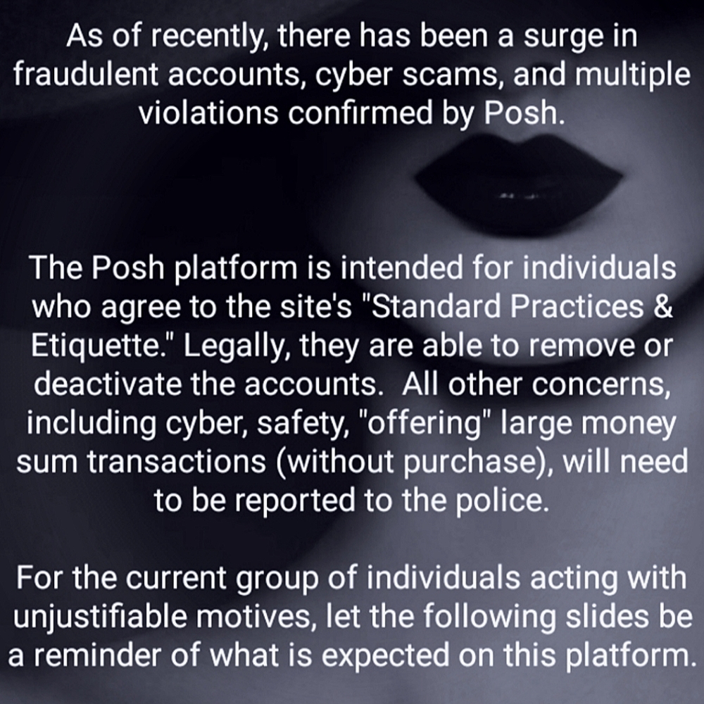 SCAMS & POSHMARK REMINDERS